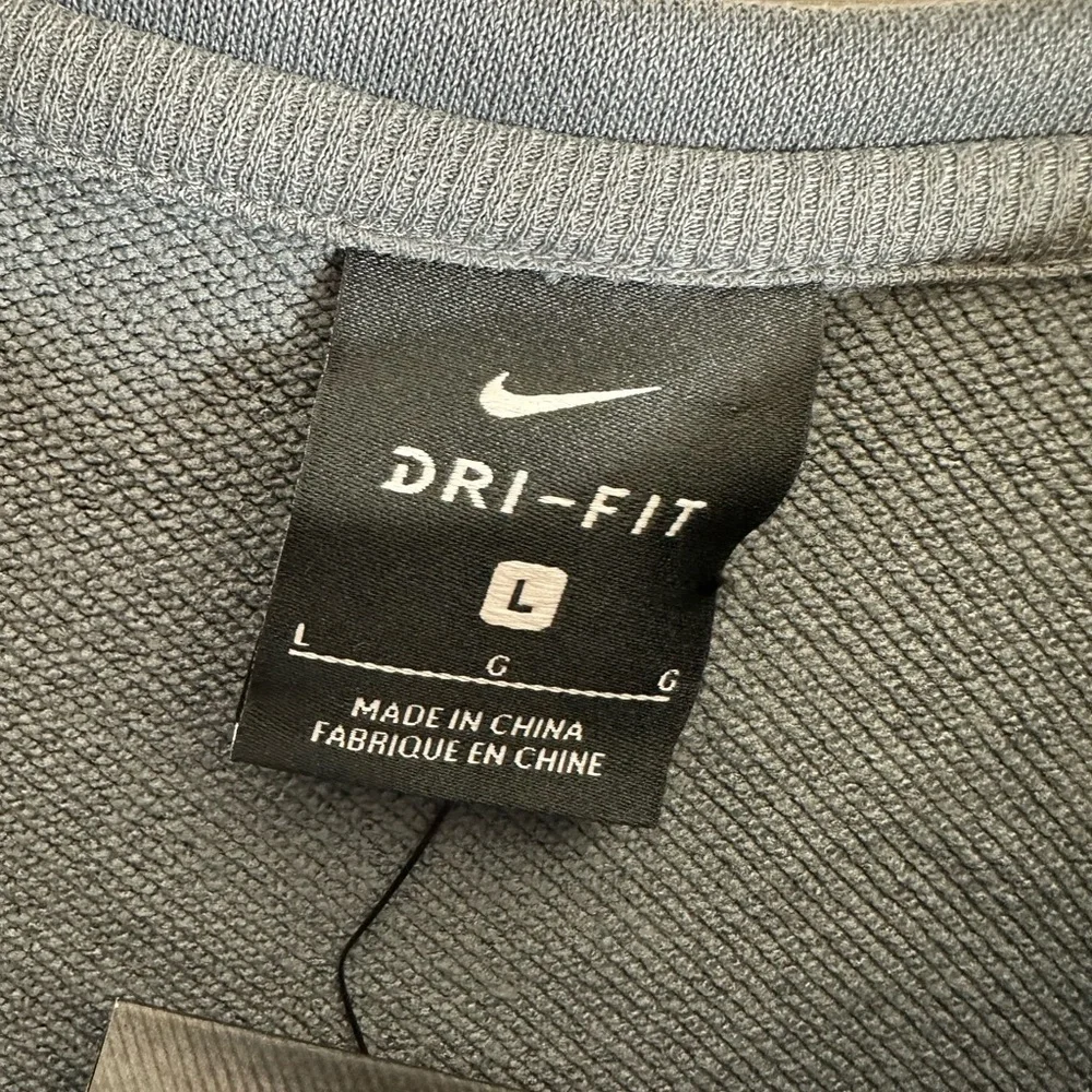 Girls‎ Nike Dri Fit Long Sleeve 2-in-1 Gray Pink Crop Training Shirt Studio
